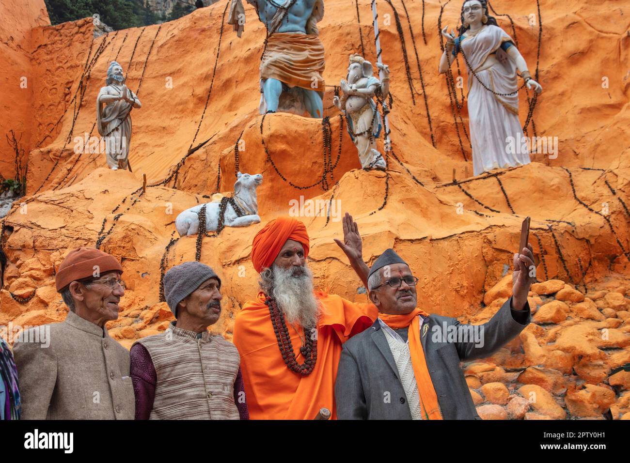 India, Uttarakhand, Gangotri. Himalaya. Pilgrimage site. Bhagirathi