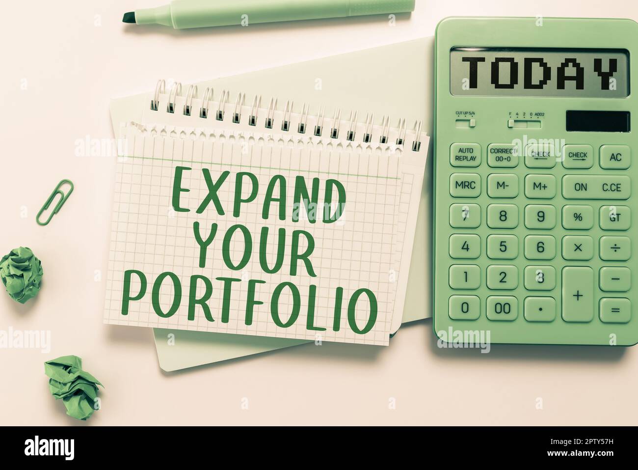 Text showing inspiration Expand Your Portfolio, Business approach