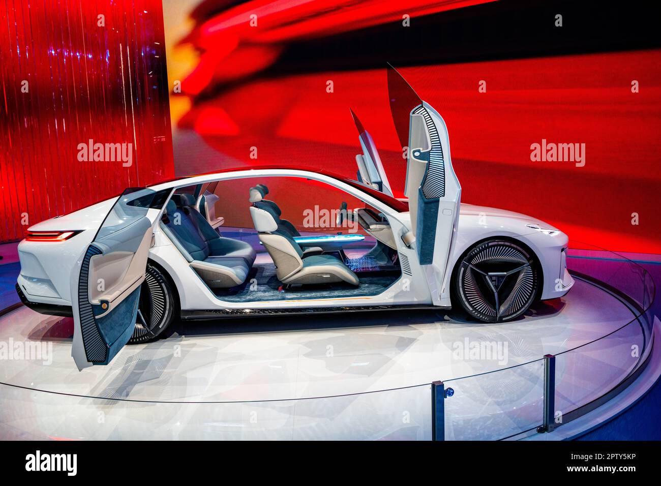 Galaxy Light electric concept sedan from Geely on display at the 2023