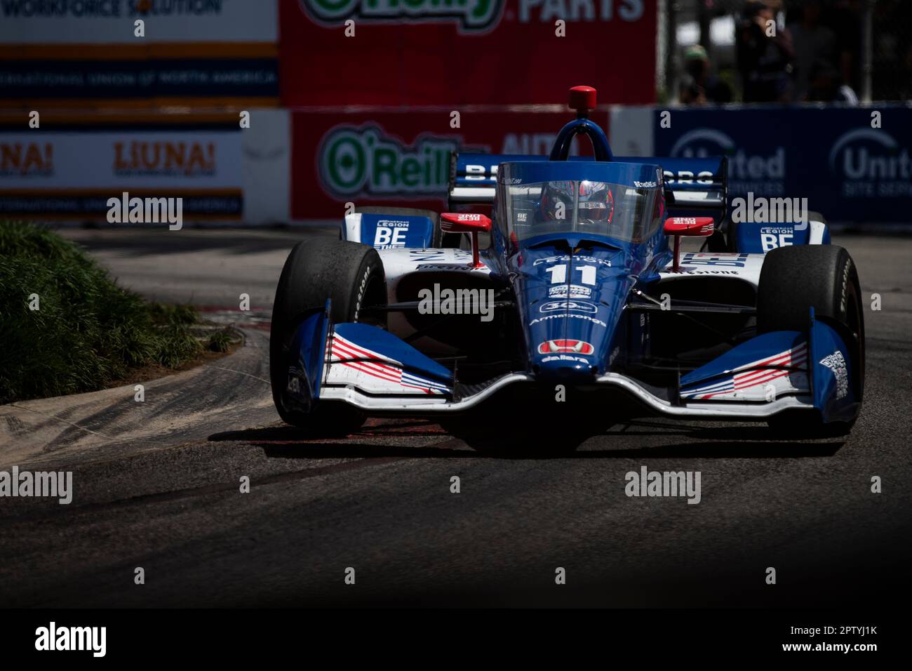 Long Beach, CA. 16th Apr, 2023. MARCUS ARMSTRONG (R) (11) of