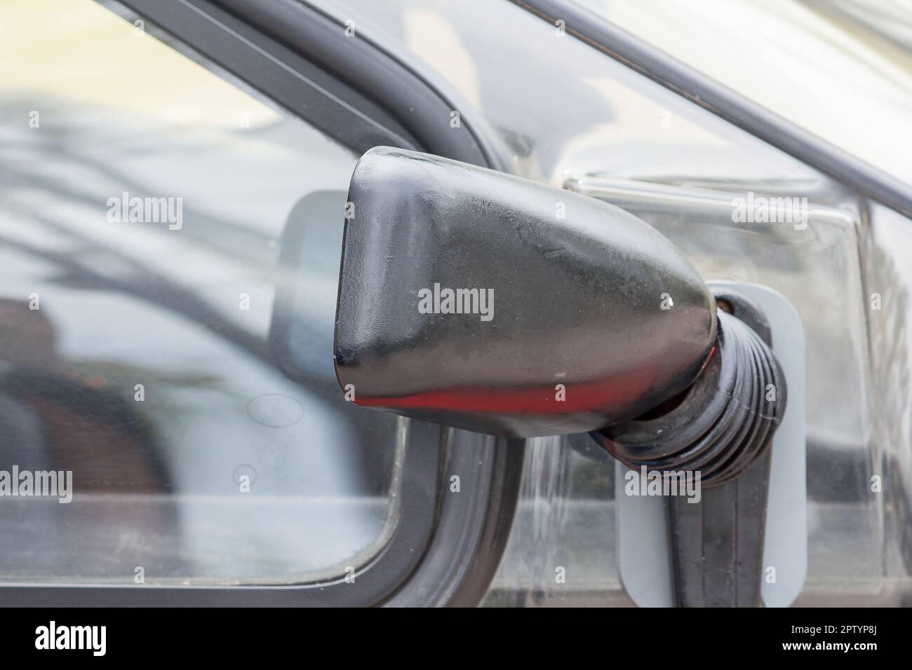 Side windows of vintage cars aged many years Stock Photo Alamy