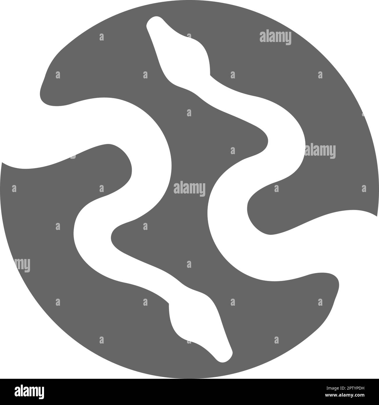 Python logo icon design illustration Stock Vector