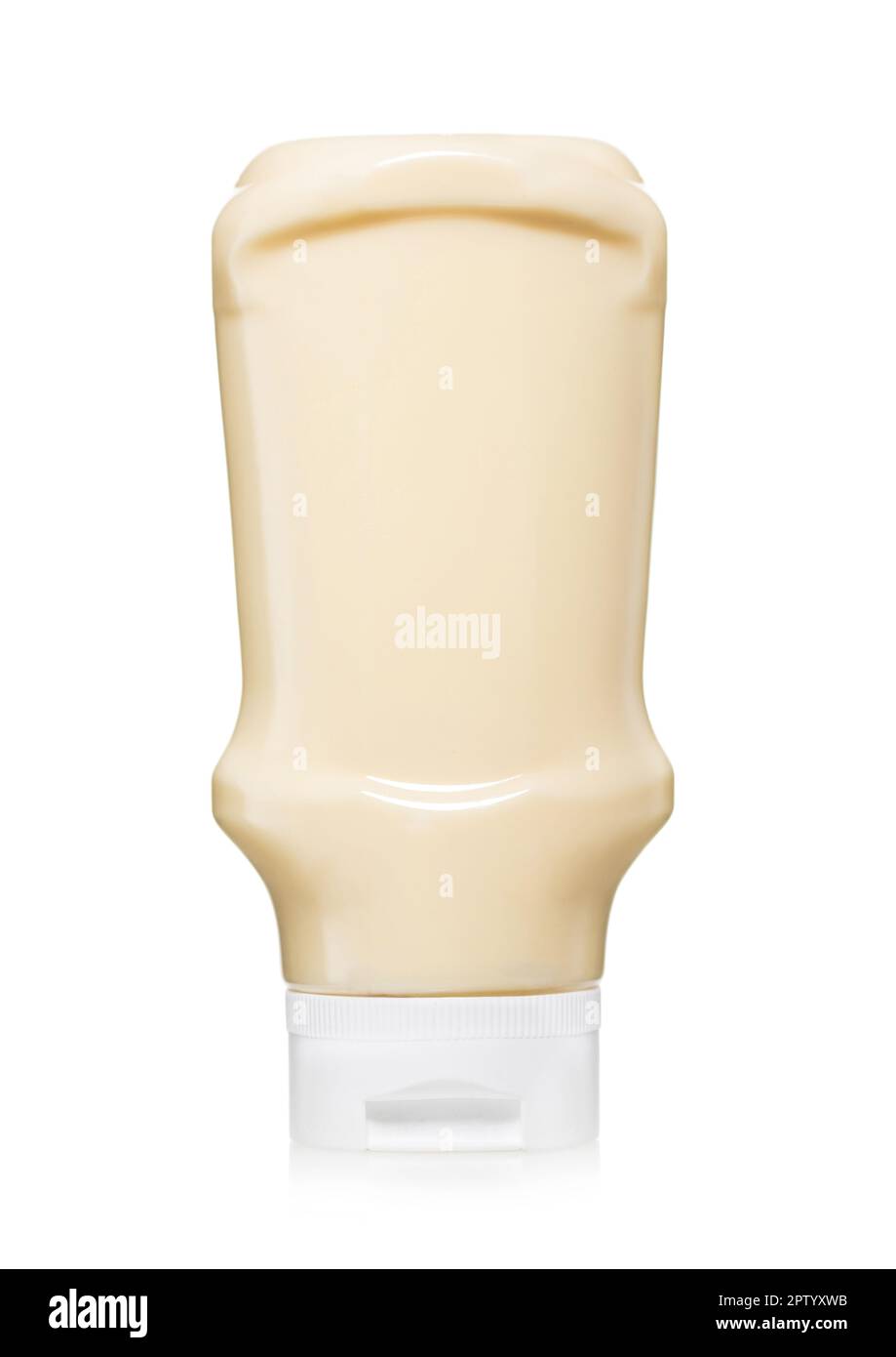 Classic light organic mayonnaise in plastic bottle on white Stock Photo Alamy