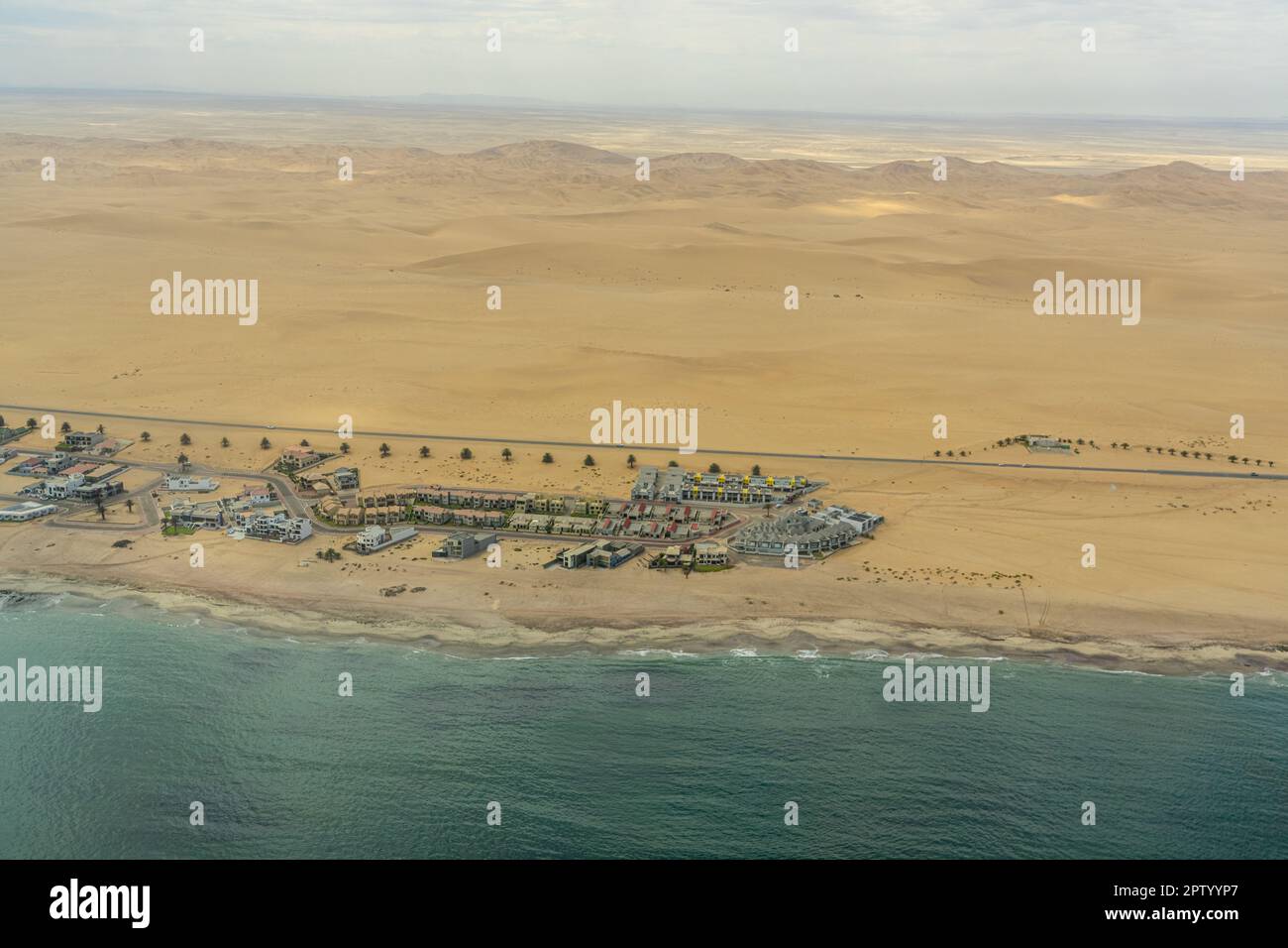 Aerial photography of Langstrand Namibia Stock Photo Alamy