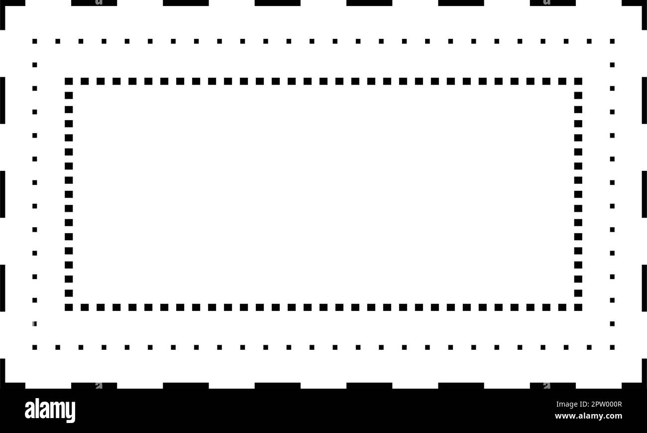 Tracing rectangle shape lines element for preschool, kindergarten and