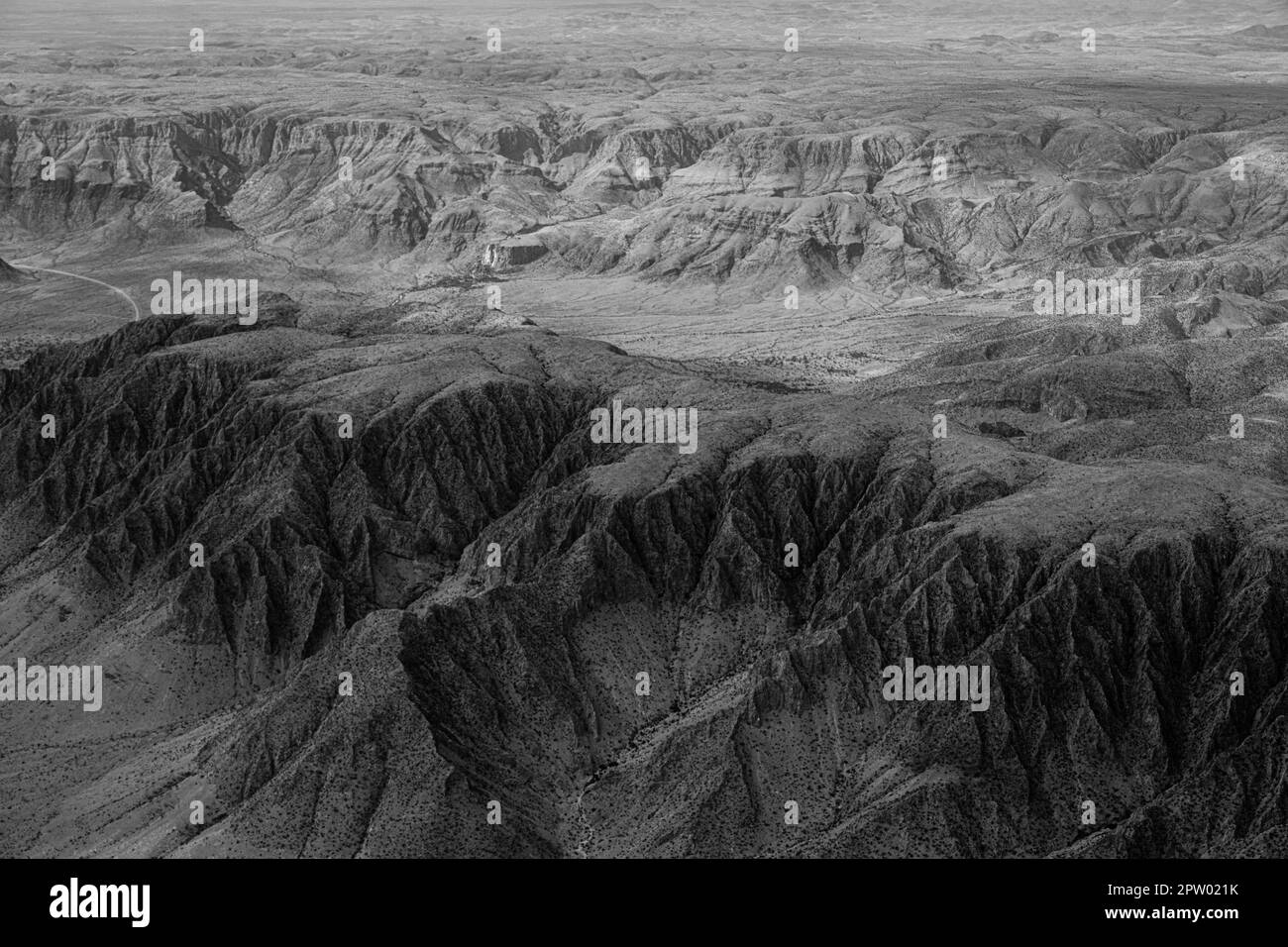 Surreal aerial landscape view Black and White Stock Photos & Images - Alamy