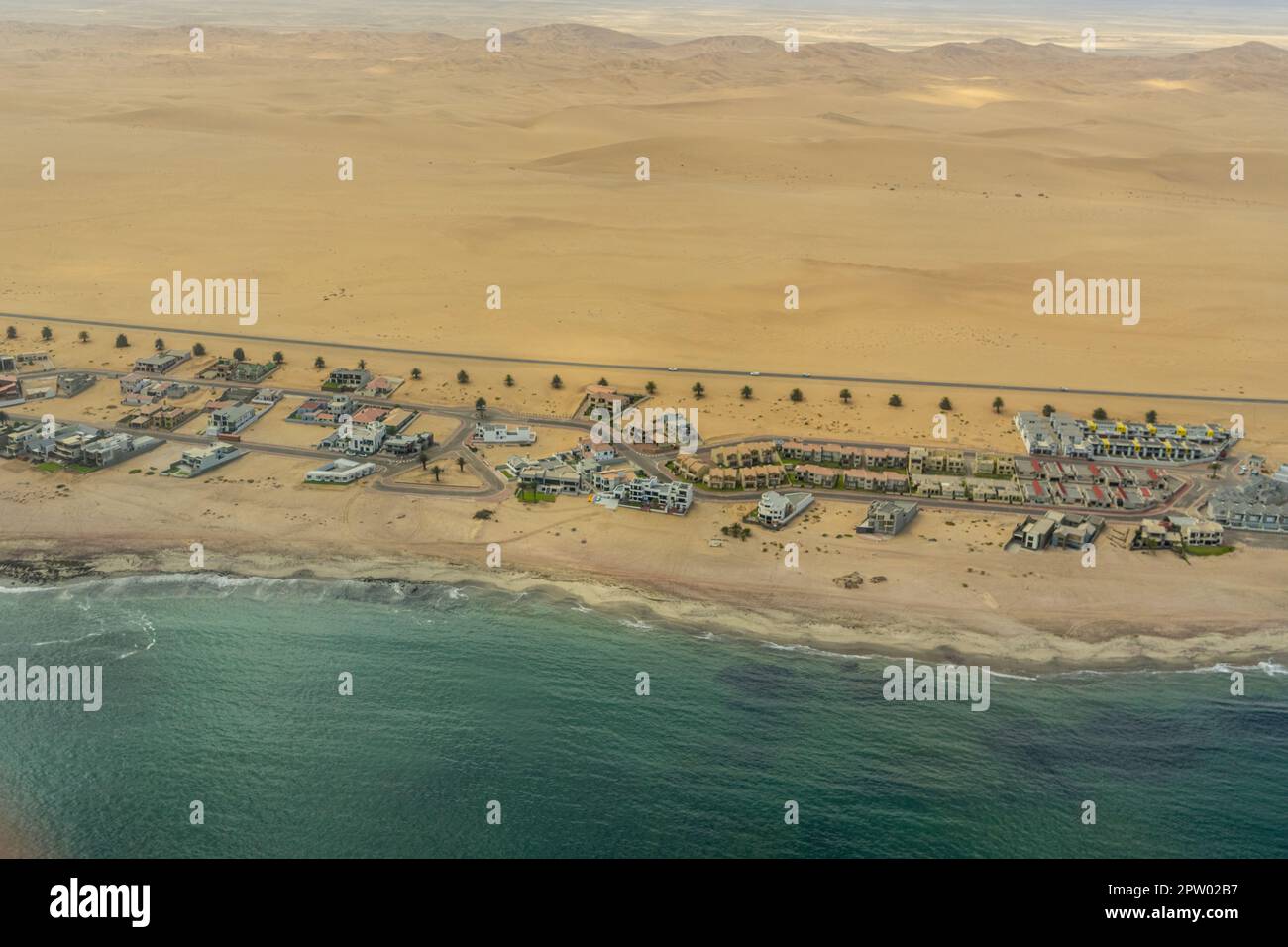 Aerial photography of Langstrand Namibia Stock Photo Alamy