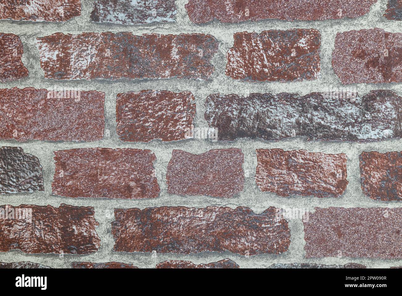 Modern wallcovering background texture with brick pattern. Stock Photo