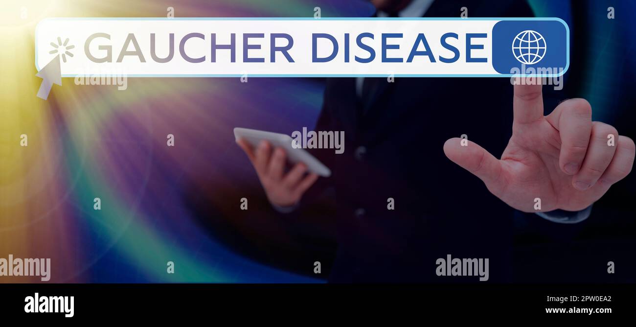 Conceptual display Gaucher Disease, Business showcase autosomal recessive inherited disorder of metabolism Stock Photo