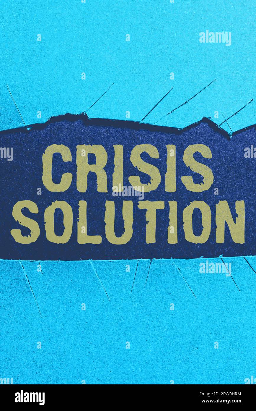 Conceptual caption Crisis Solution, Concept meaning process by which an ...