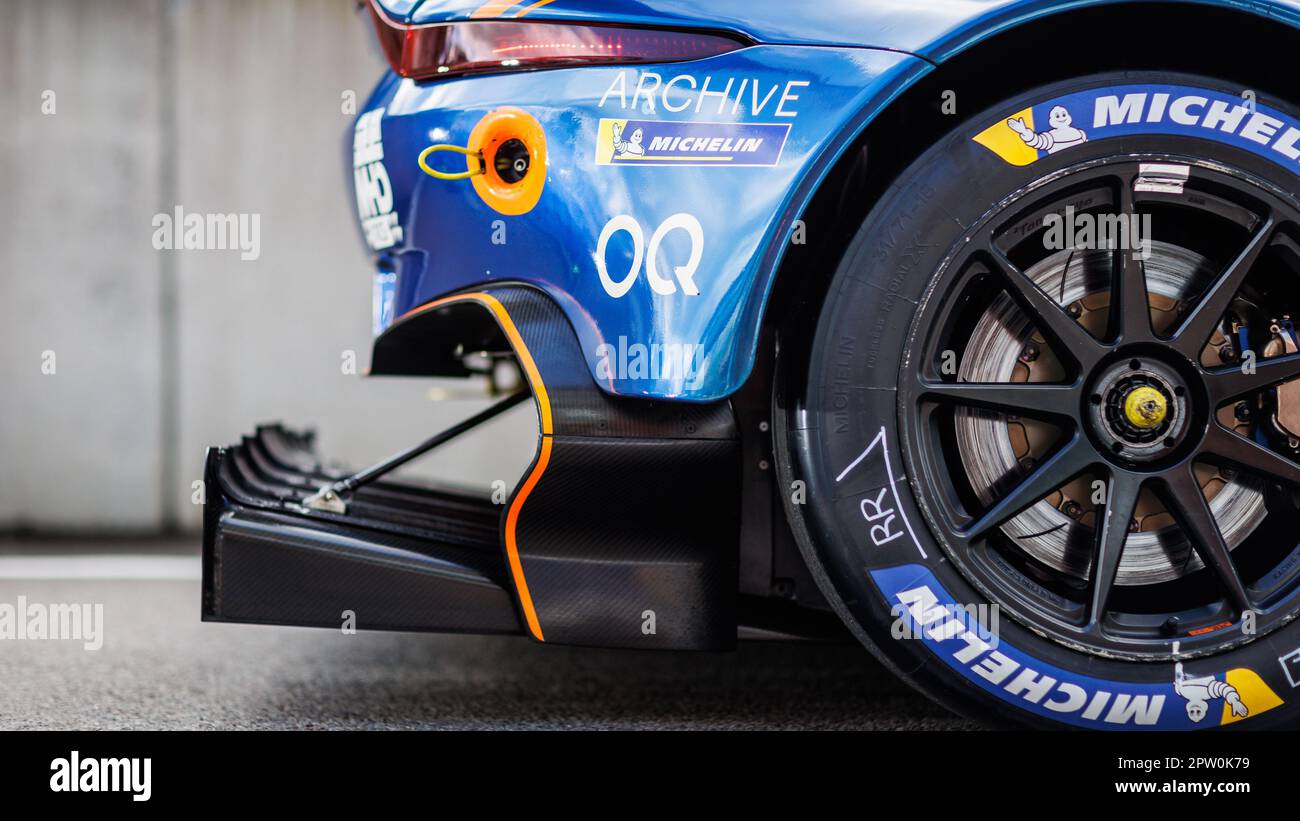 Stavelot, Belgium. 28th Apr, 2023. michelin, tyre, pneu, during the 6 Hours  of Spa-Francorchamps 2023, 3rd round of the 2023 FIA World Endurance  Championship, from April 27 to 29, 2023 on the