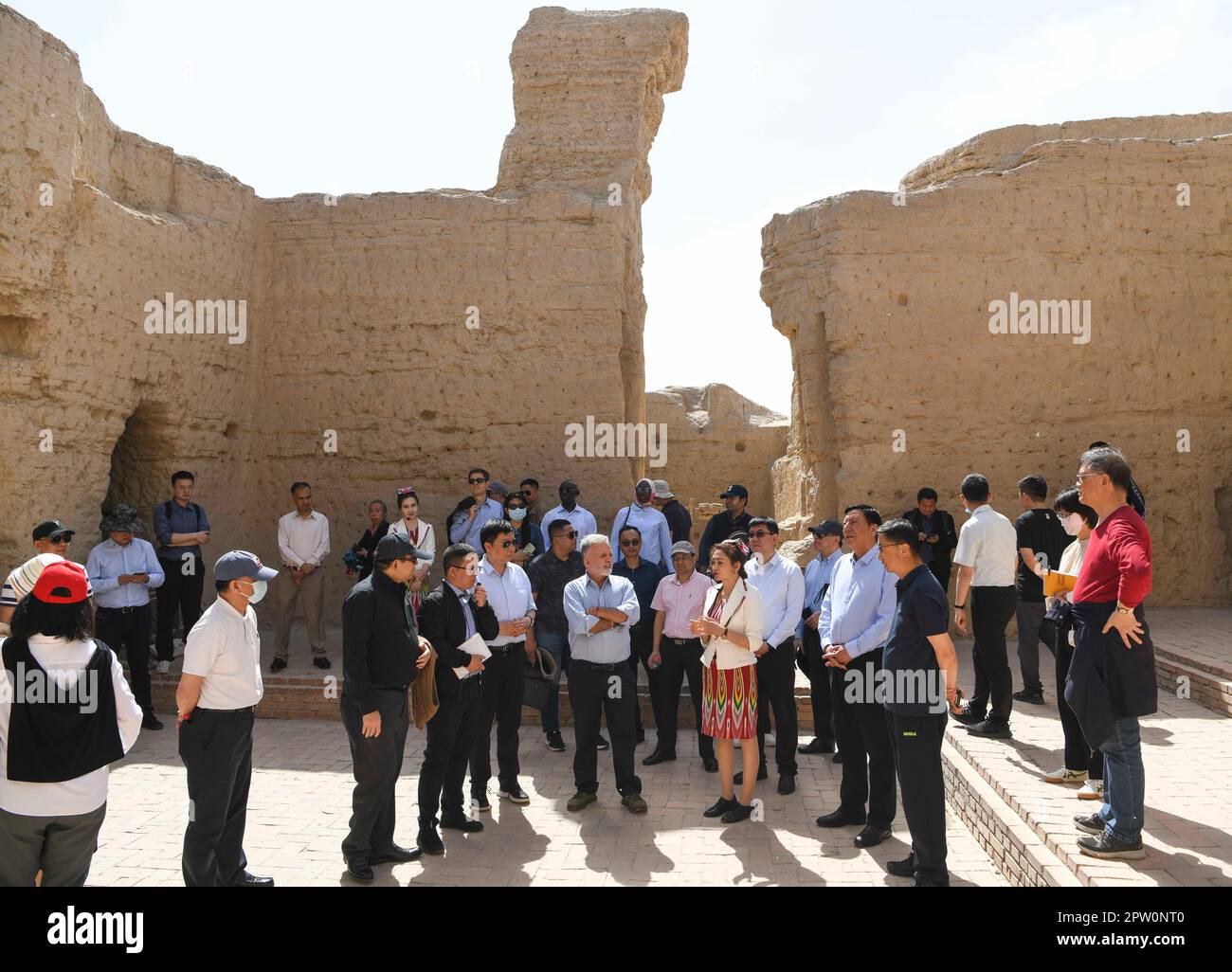 Urumqi, China's Xinjiang Uygur Autonomous Region. 26th Apr, 2023. Foreign envoys visit the