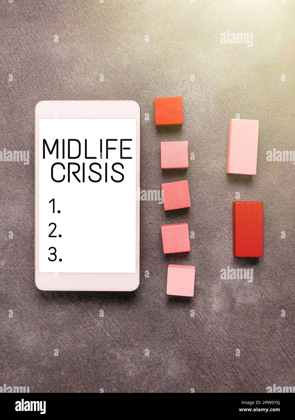 Sign displaying Midlife Crisis, Internet Concept Software development technique Decomposing an application Stock Photo