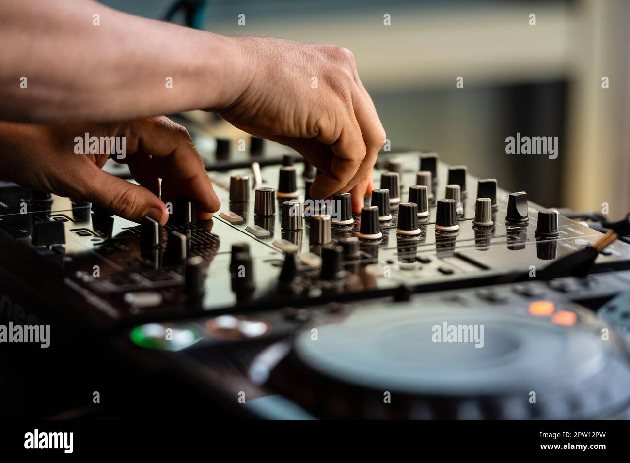 Sound mixer DJ Stock Photo - Alamy