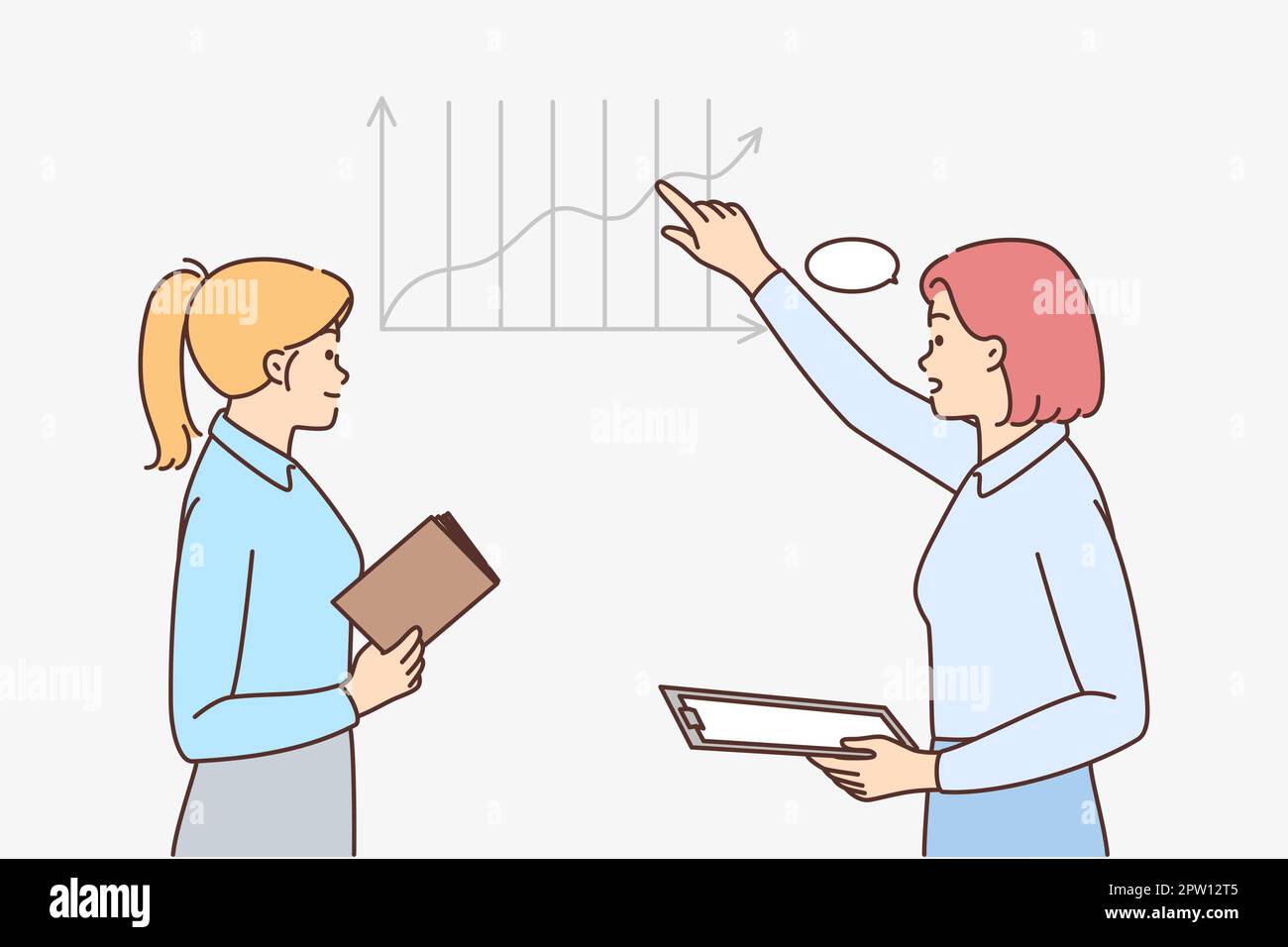 Meeting business women work discuss Stock Vector Images - Alamy
