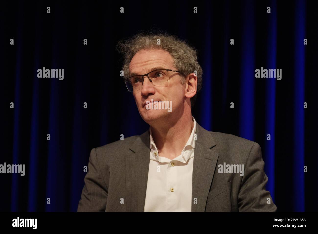 Leipzig, Germany. 28th Apr, 2023. Dirk Oschmann, literary scholar and ...