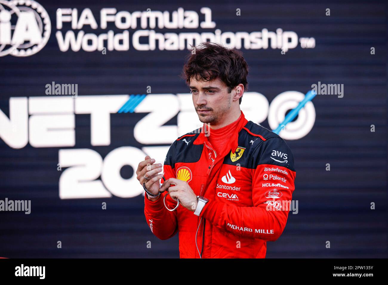 Baku, Azerbaijan. 28th Apr, 2023. #16 Charles Leclerc (MCO, Scuderia ...