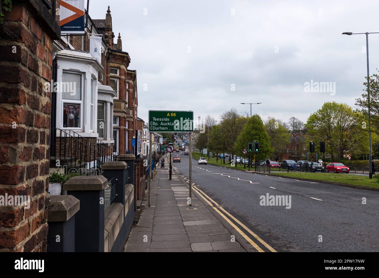 Street scene in Victoria Road in Darlington,England,UK Stock Photo Alamy