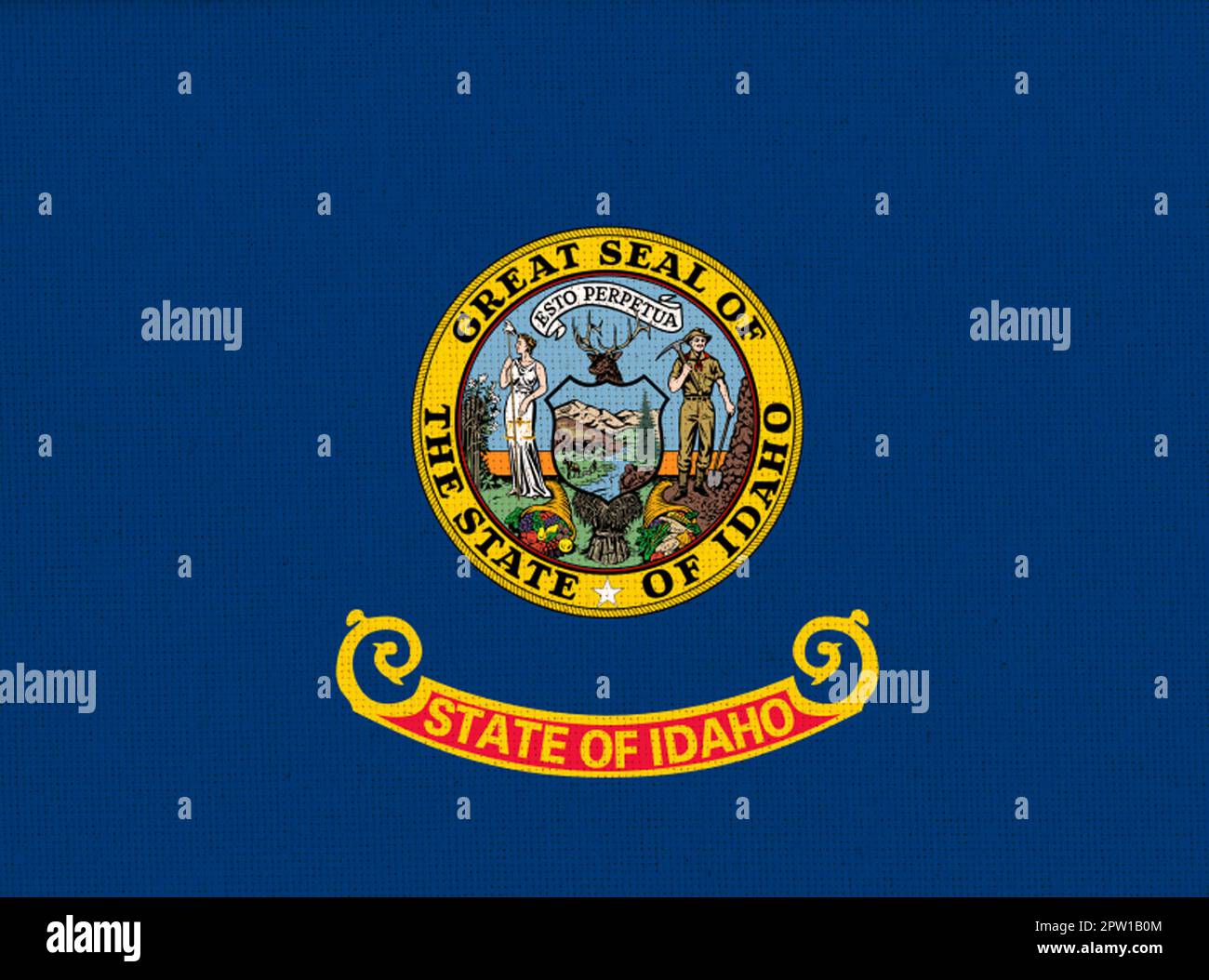 Flag Of Idaho. Flag of American state Idaho. Symbol of Idaho. American