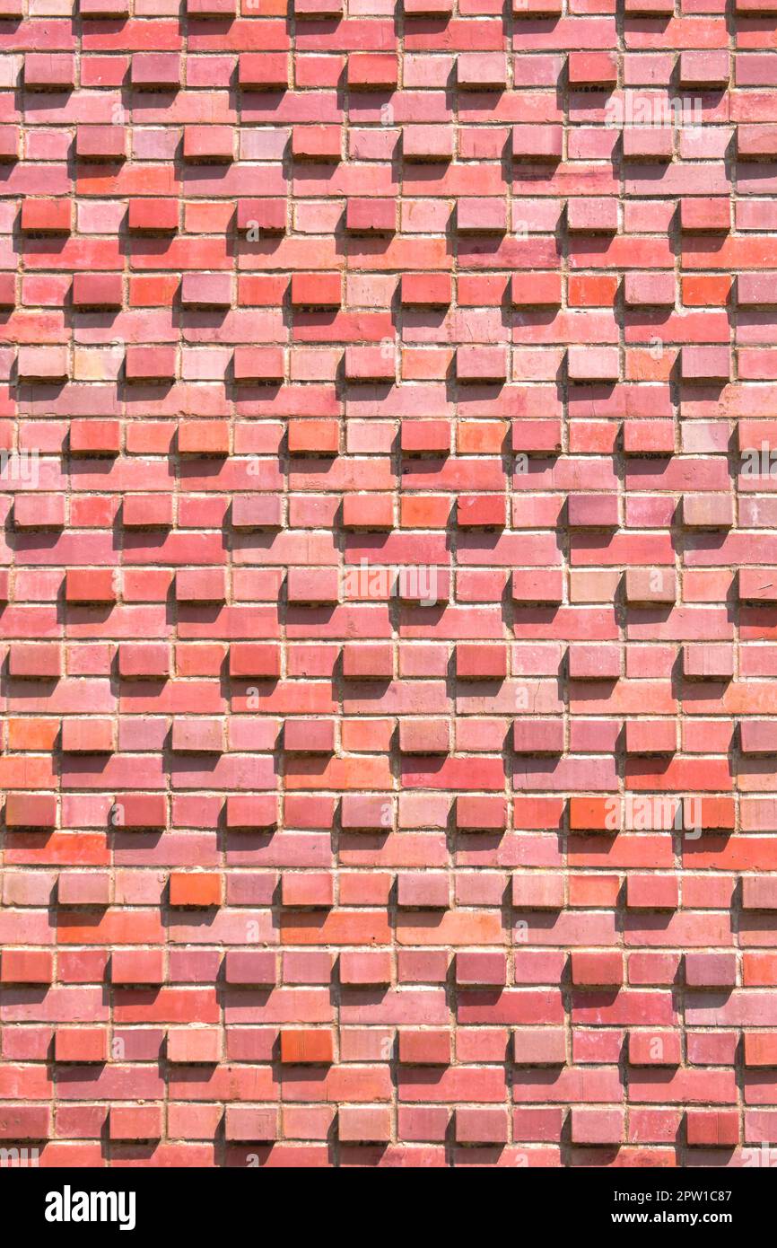 Unique brick wall pattern background Stock Photo