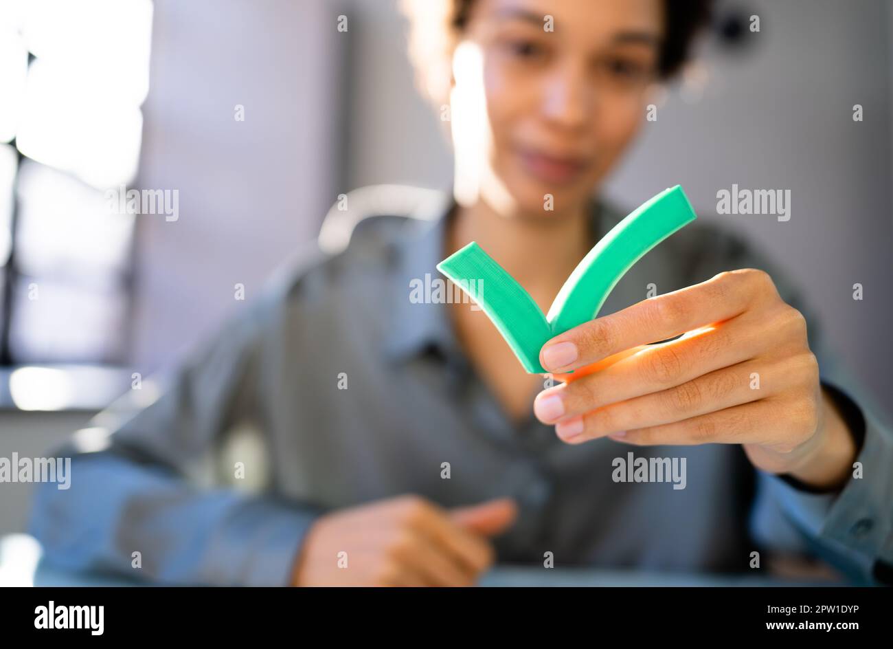 Legitimate Correct Answer- Appropriate Green Check Mark Stock Photo - Alamy