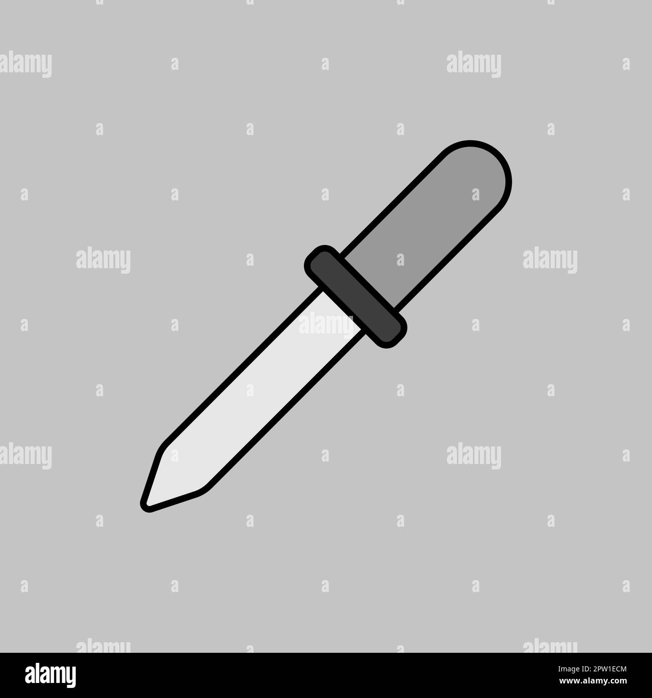 Dropper vector grayscale icon. Medical sign Stock Vector Image & Art