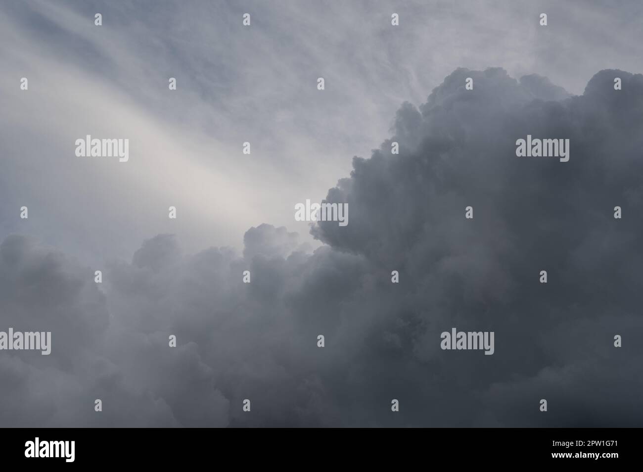 Large dark clouds in the gray sky Stock Photo - Alamy
