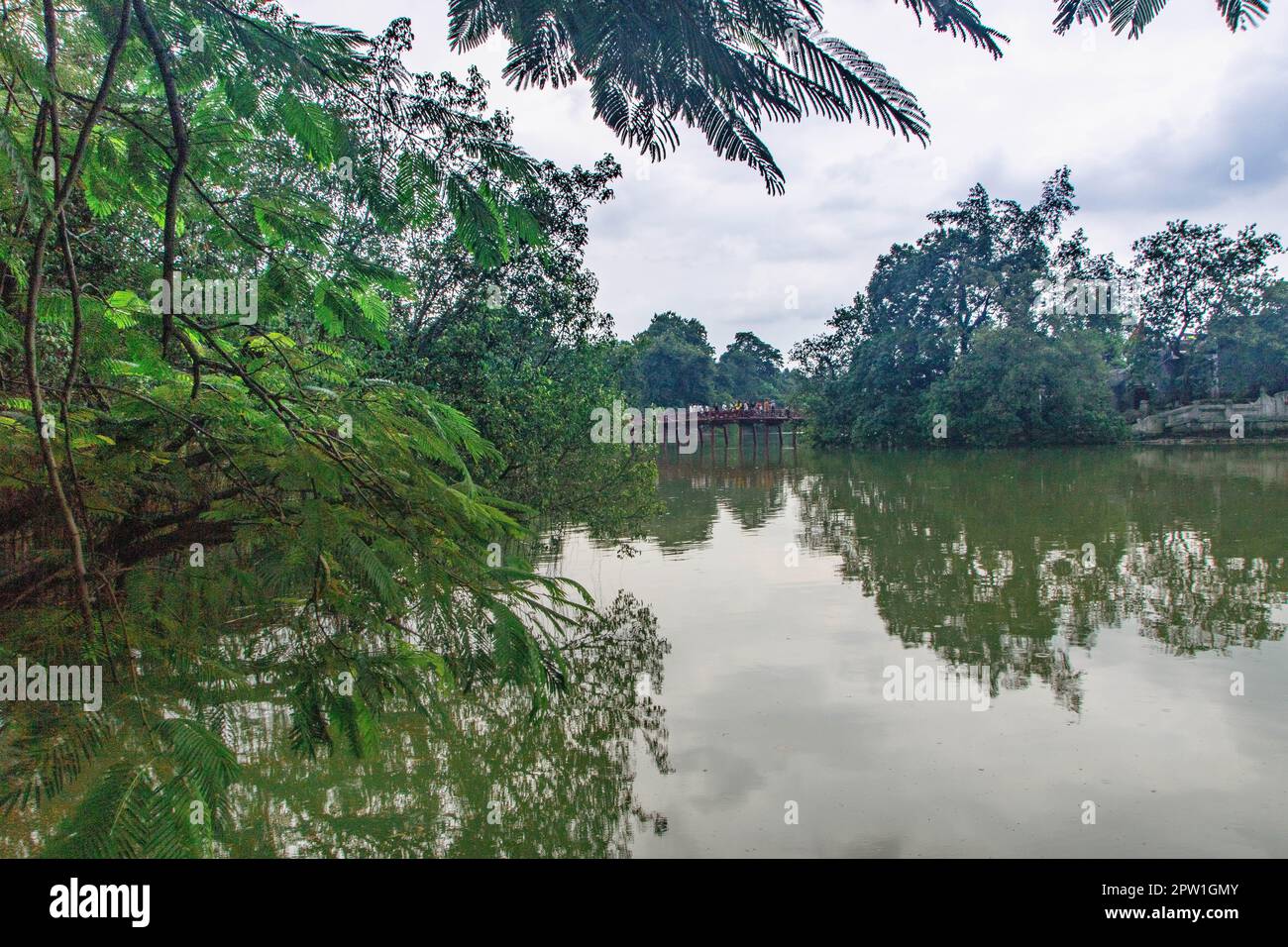 Hoan Kiem lake at Hanoi also known as “Sword Lake,” Stock P…