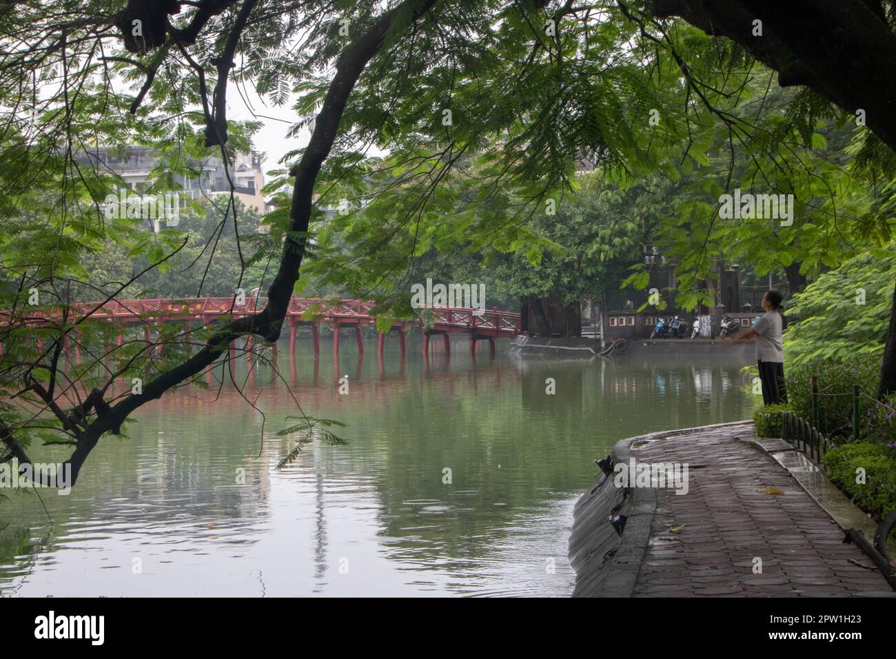 Hoan Kiem lake at Hanoi also known as “Sword Lake,” Stock Photo - Alamy