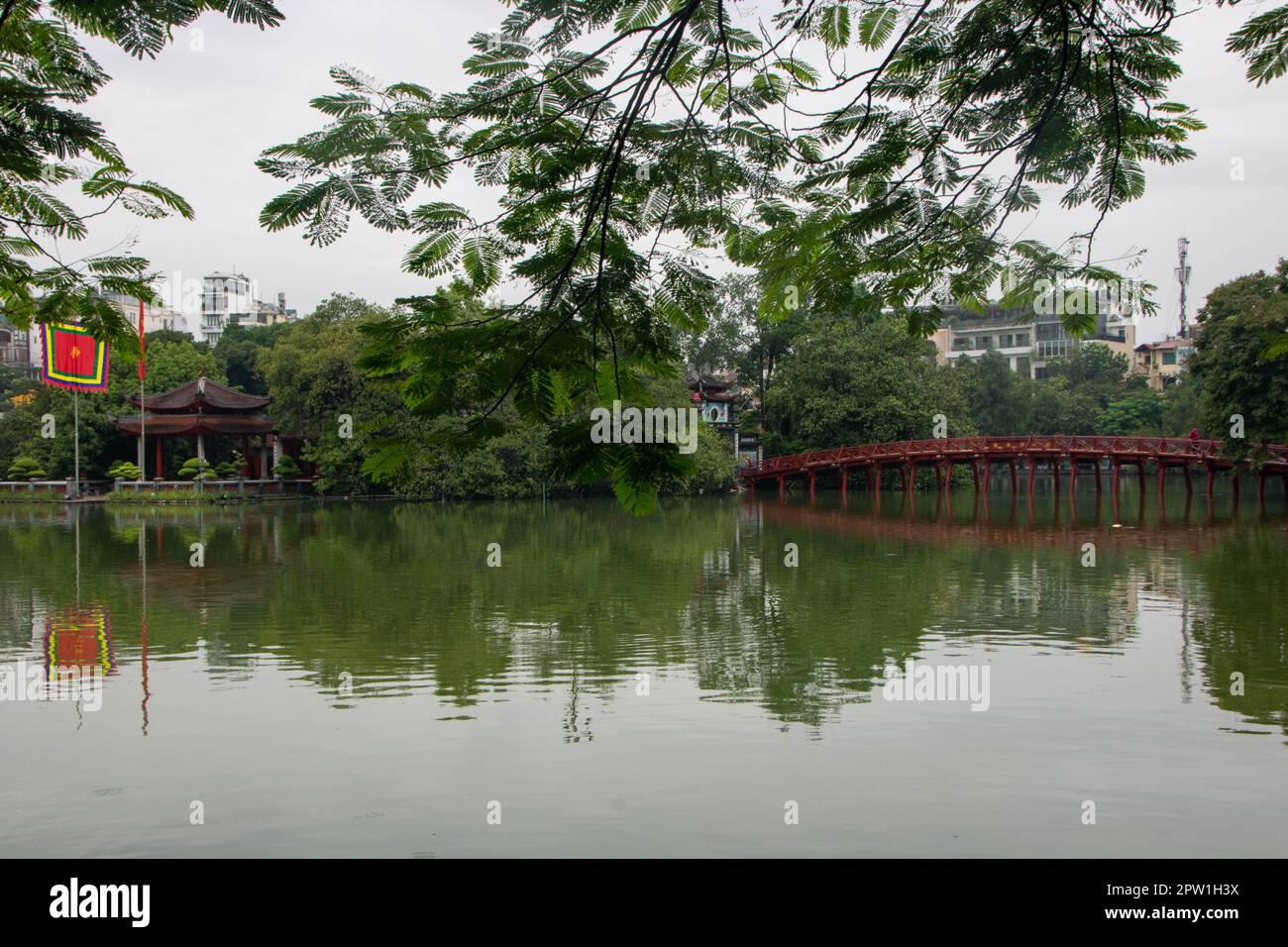 Hoan Kiem lake at Hanoi also known as “Sword Lake,” Stock Photo - Alamy