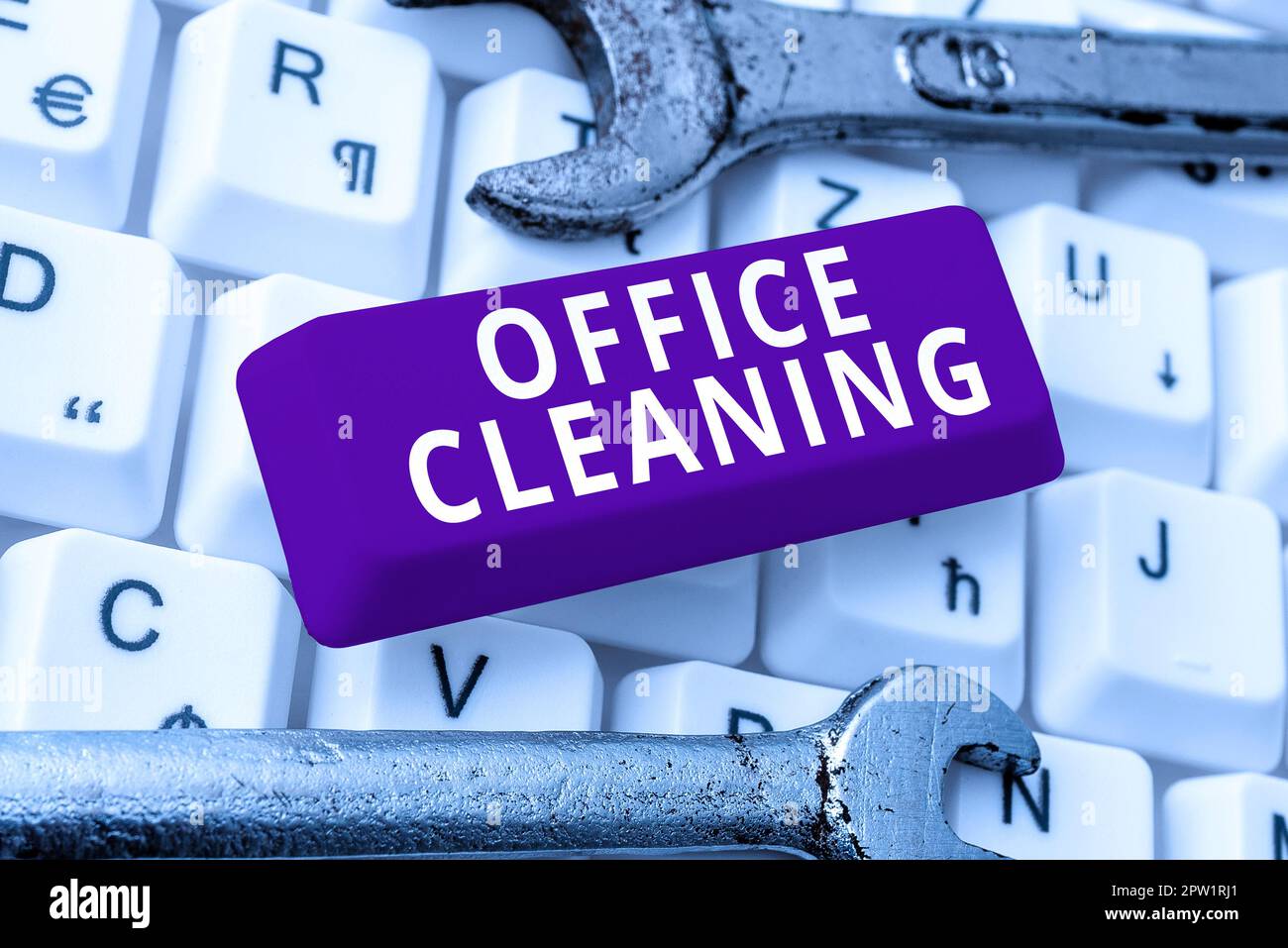 Writing displaying text Office Cleaning, Concept meaning the action or