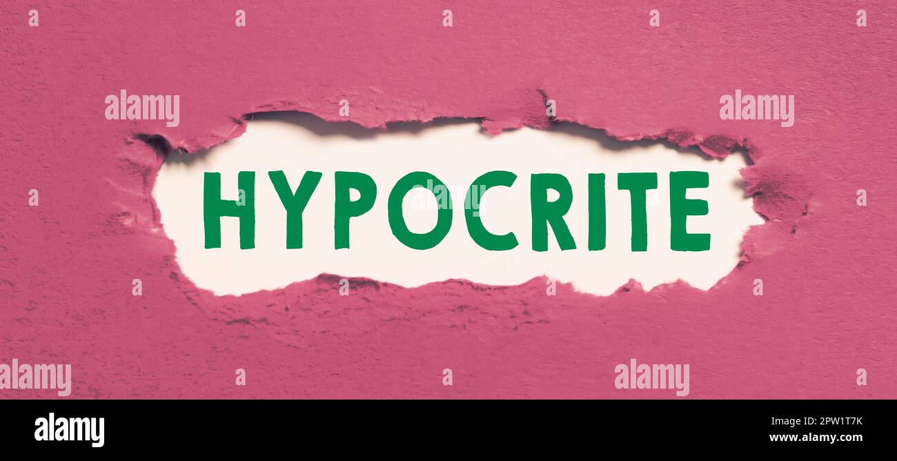 Inspiration showing sign Hypocrite, Internet Concept Medical condition ...