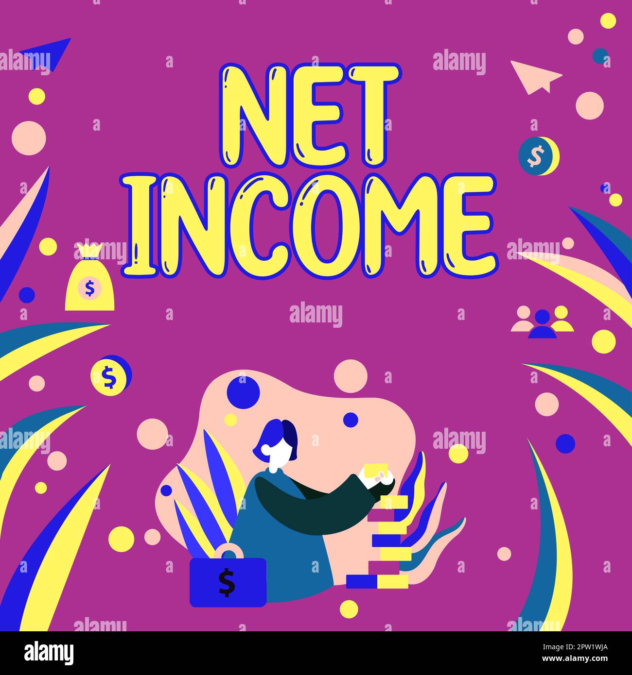 Conceptual display Net Concept meaning the gross