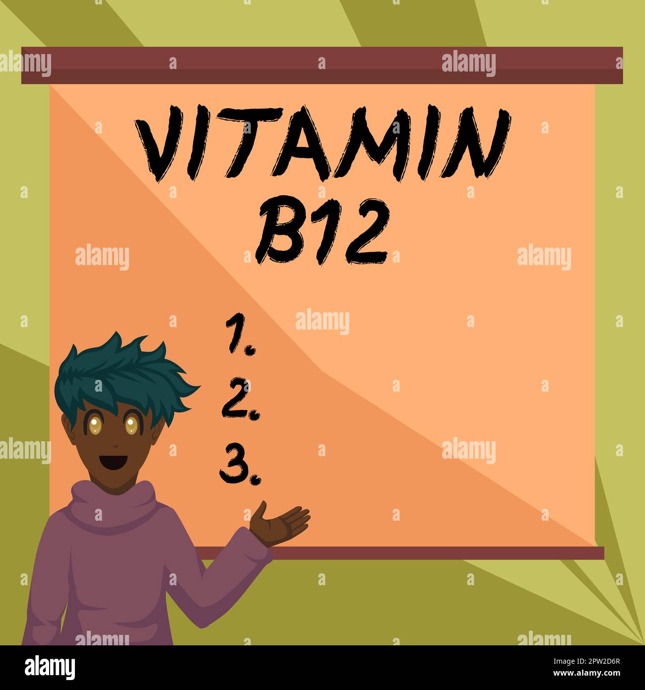 Hand writing sign Vitamin B12, Concept meaning Group of substances