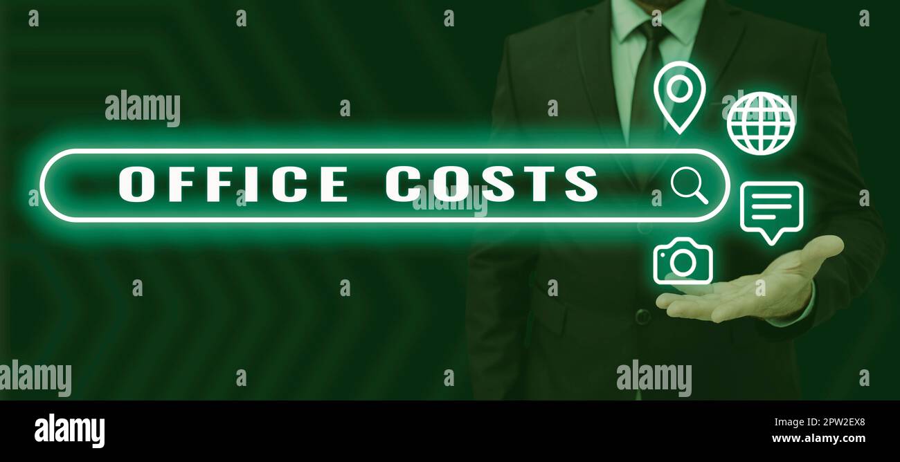 Amount Office Inspiration showing sign Office Costs, Conceptual photo amount of money ...