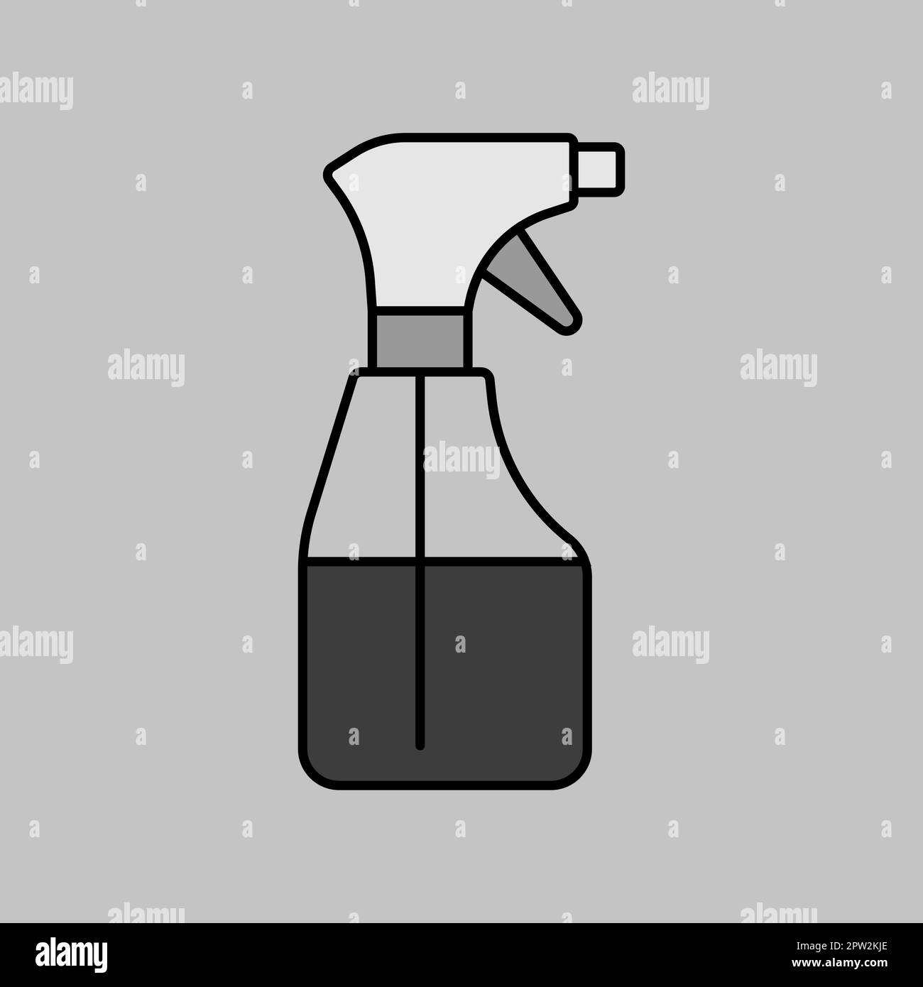 Cleaning spray bottle vector grayscale icon Stock Vector Image & Art