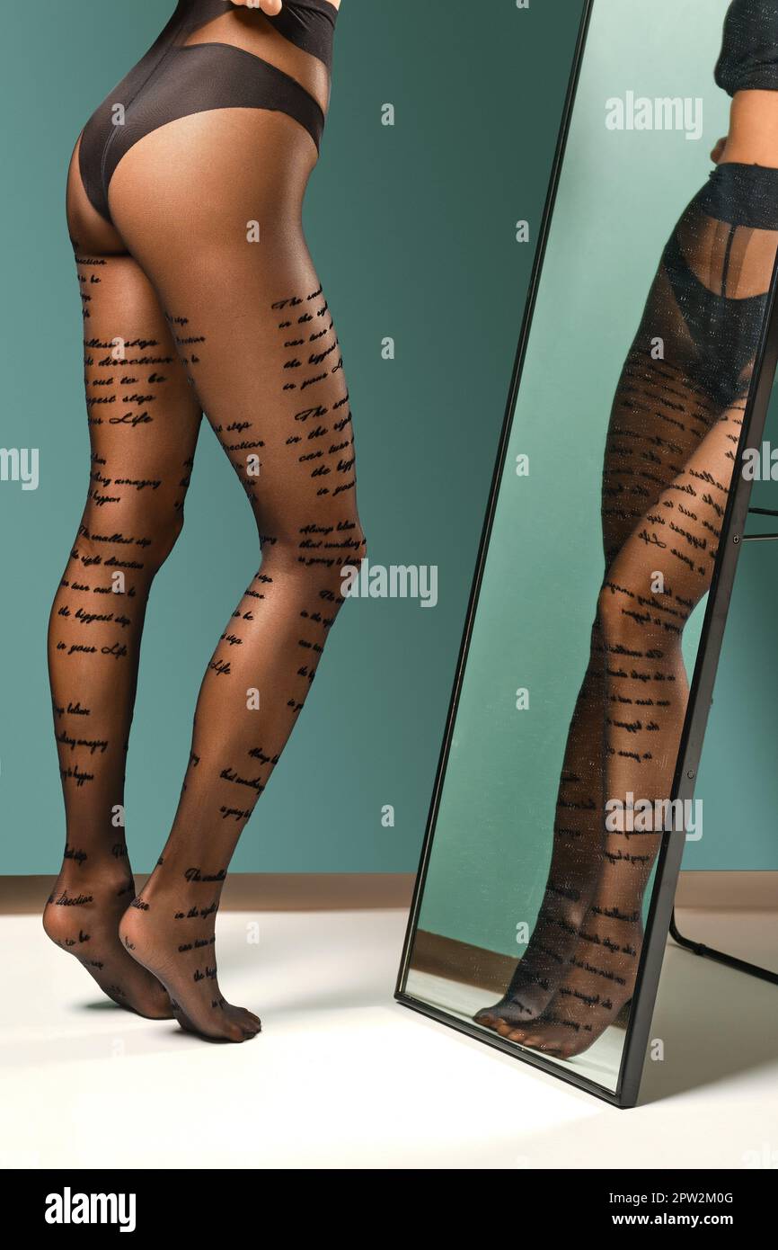 Legs young woman in pantyhose hi-res stock photography and images - Page 2  - Alamy