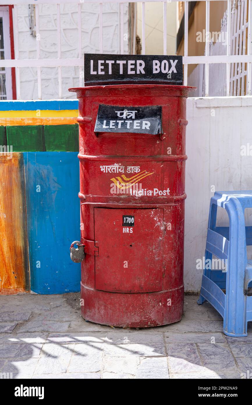 Letter Box in Leh, India Stock Photo