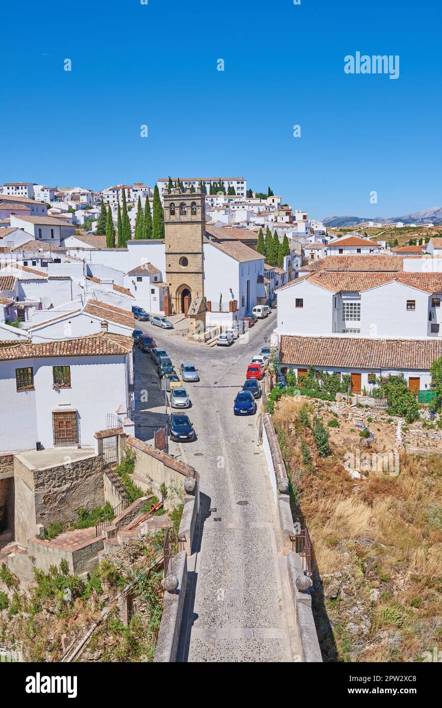 Ronda - the ancient city of Ronda, Andalusia. The beautiful ancient city of Ronda, Andalusia, Spain Stock Photo