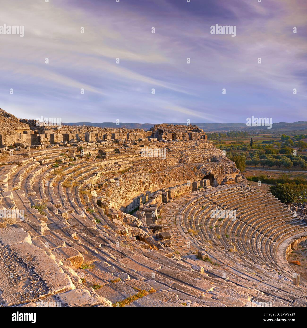 Miletus ancient city amphitheater, Turkey. Photo from Miletus. Miletus 