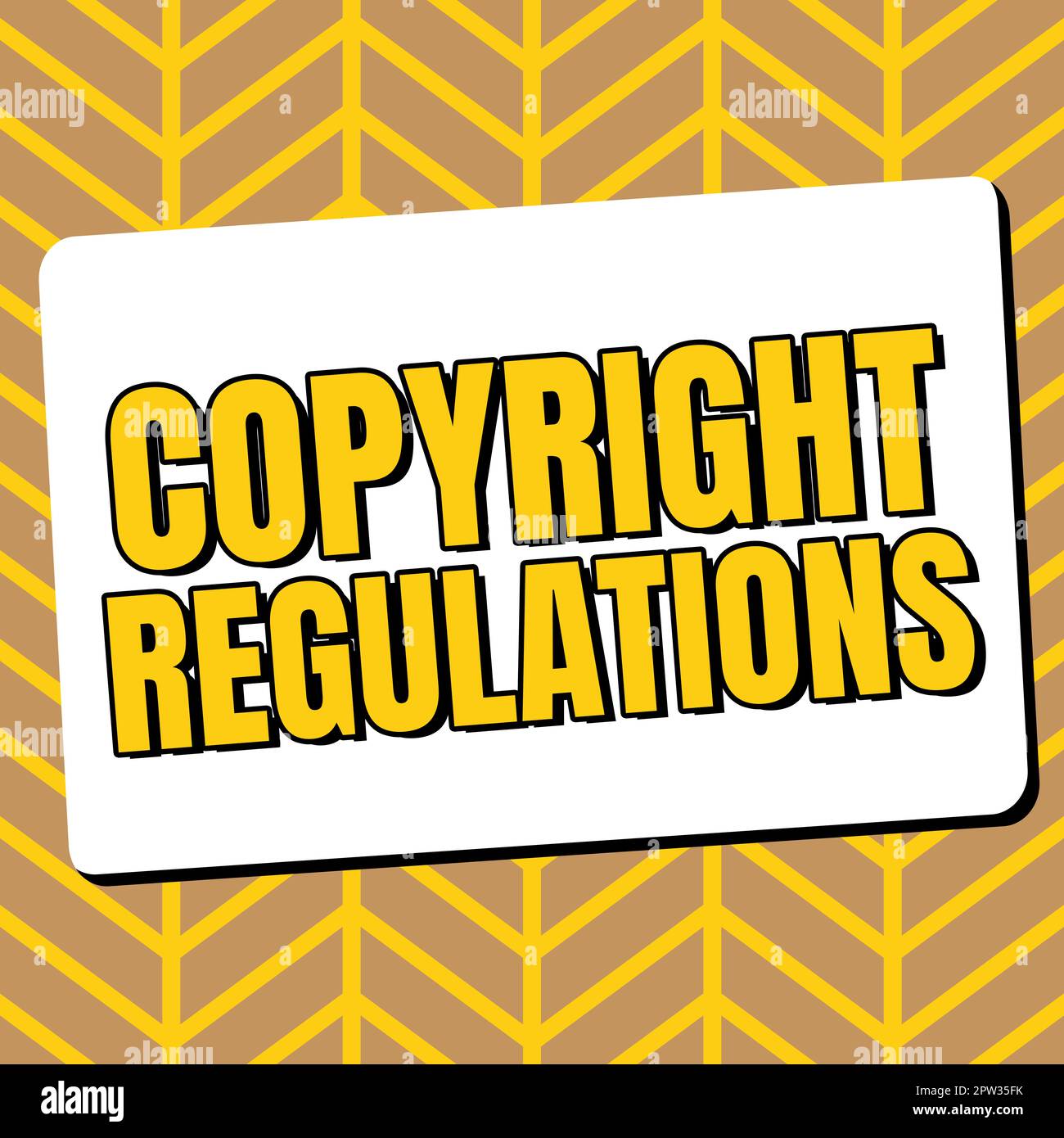 Text caption presenting Copyright Regulations, Internet Concept body of ...