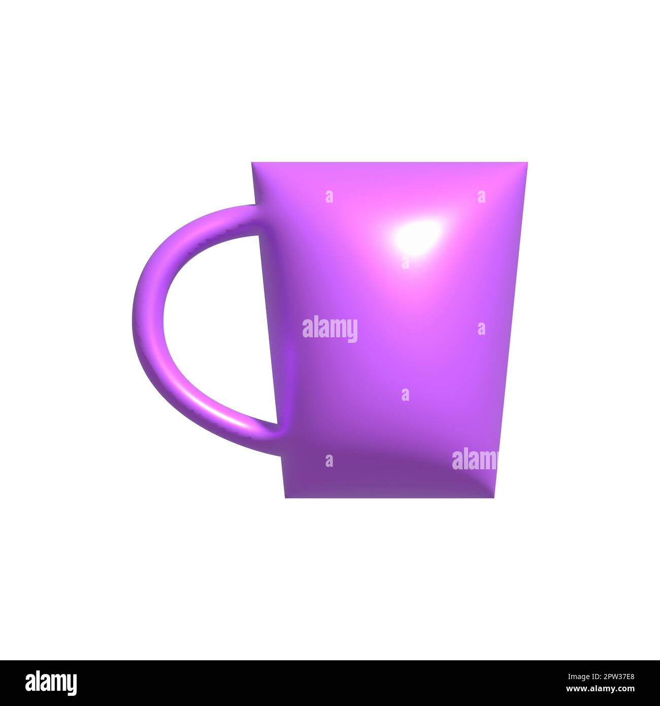 Purple Coffee Tea Mug Stock Photo - Download Image Now - Purple, Mug, Coffee  Cup - iStock