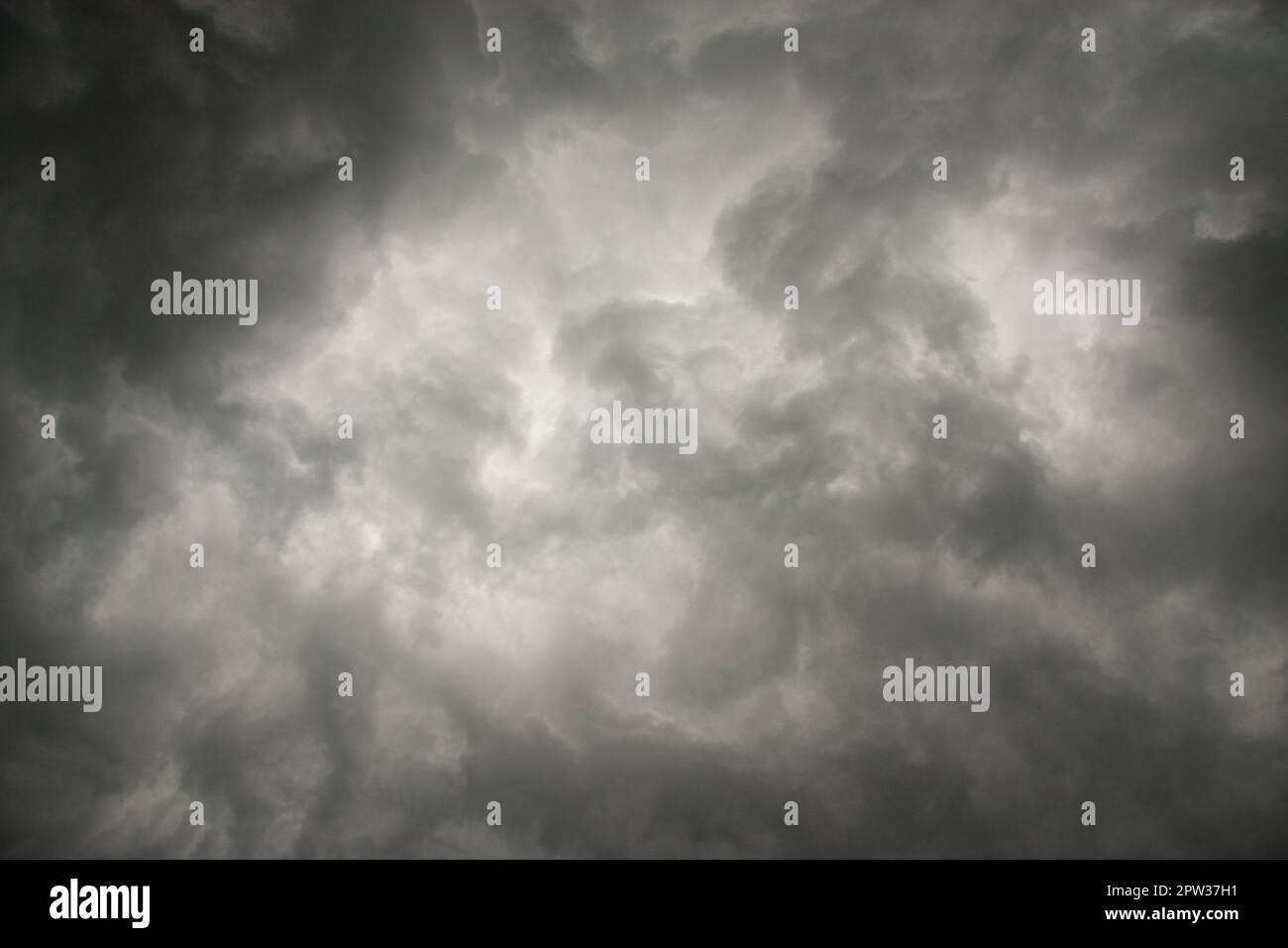 Sky of Only Clouds Zip Up in Black