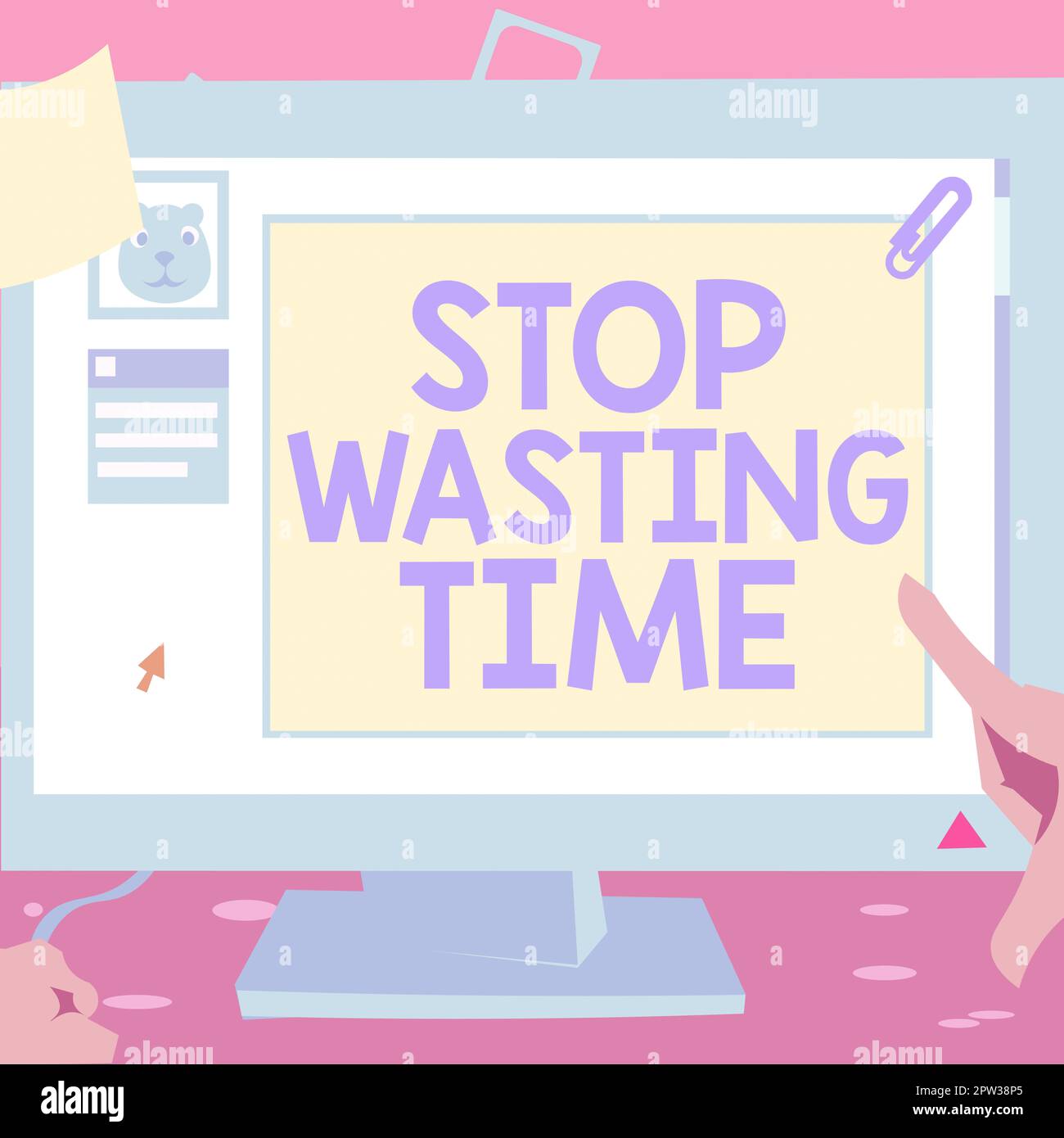 Text Showing Inspiration Stop Wasting Time Business Showcase Text Showing Inspiration Stop Wasting Time Business Showcase