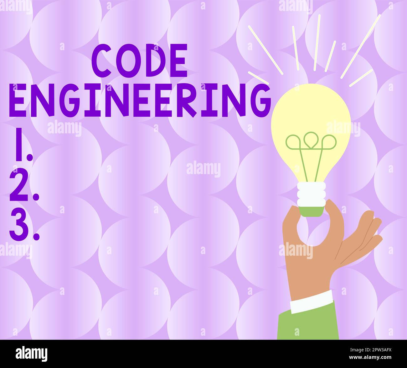 Writing displaying text Code Engineering, Business idea application of ...