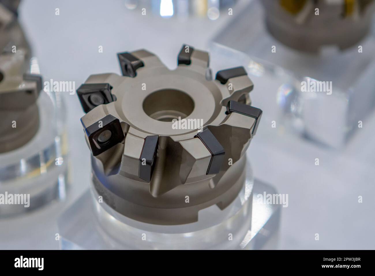 Indexable tooling many placed on a white background Stock Photo Alamy