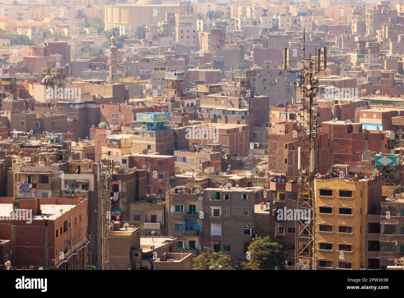 Roof view of downtown Cairo Egypt Stock Photo Alamy