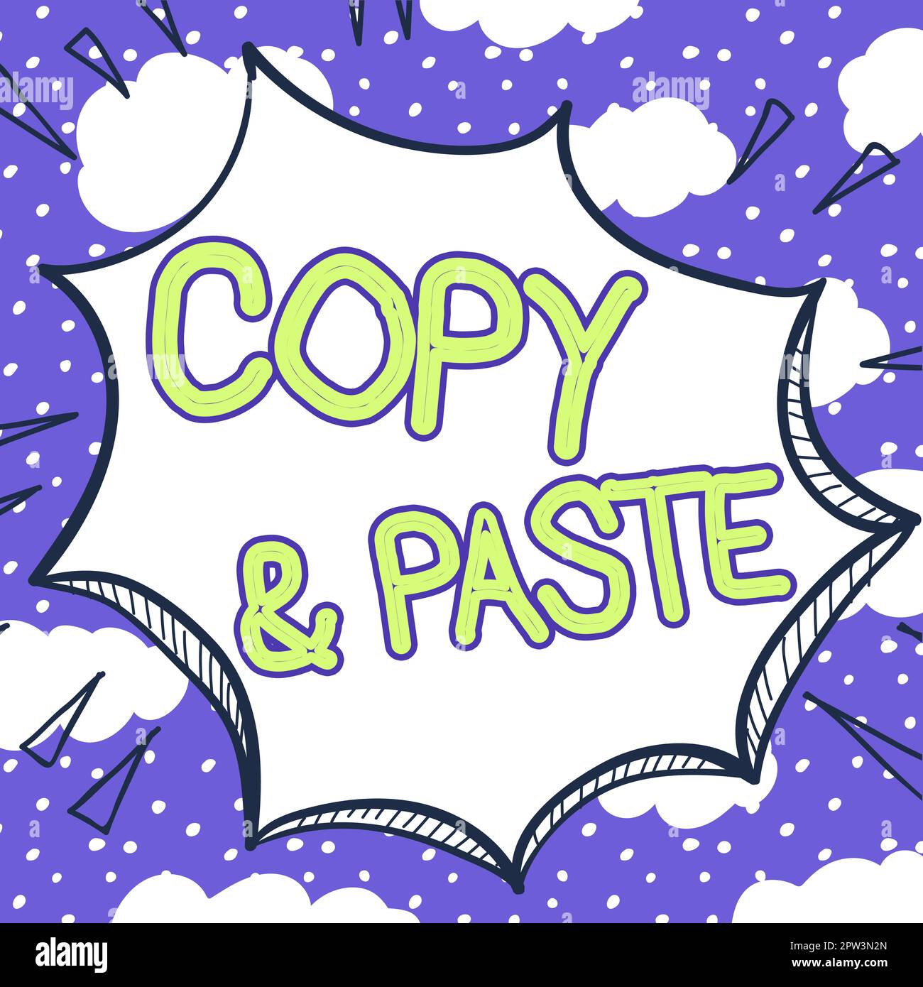 Writing displaying text Copy Paste, Word for an imitation, transcript ...