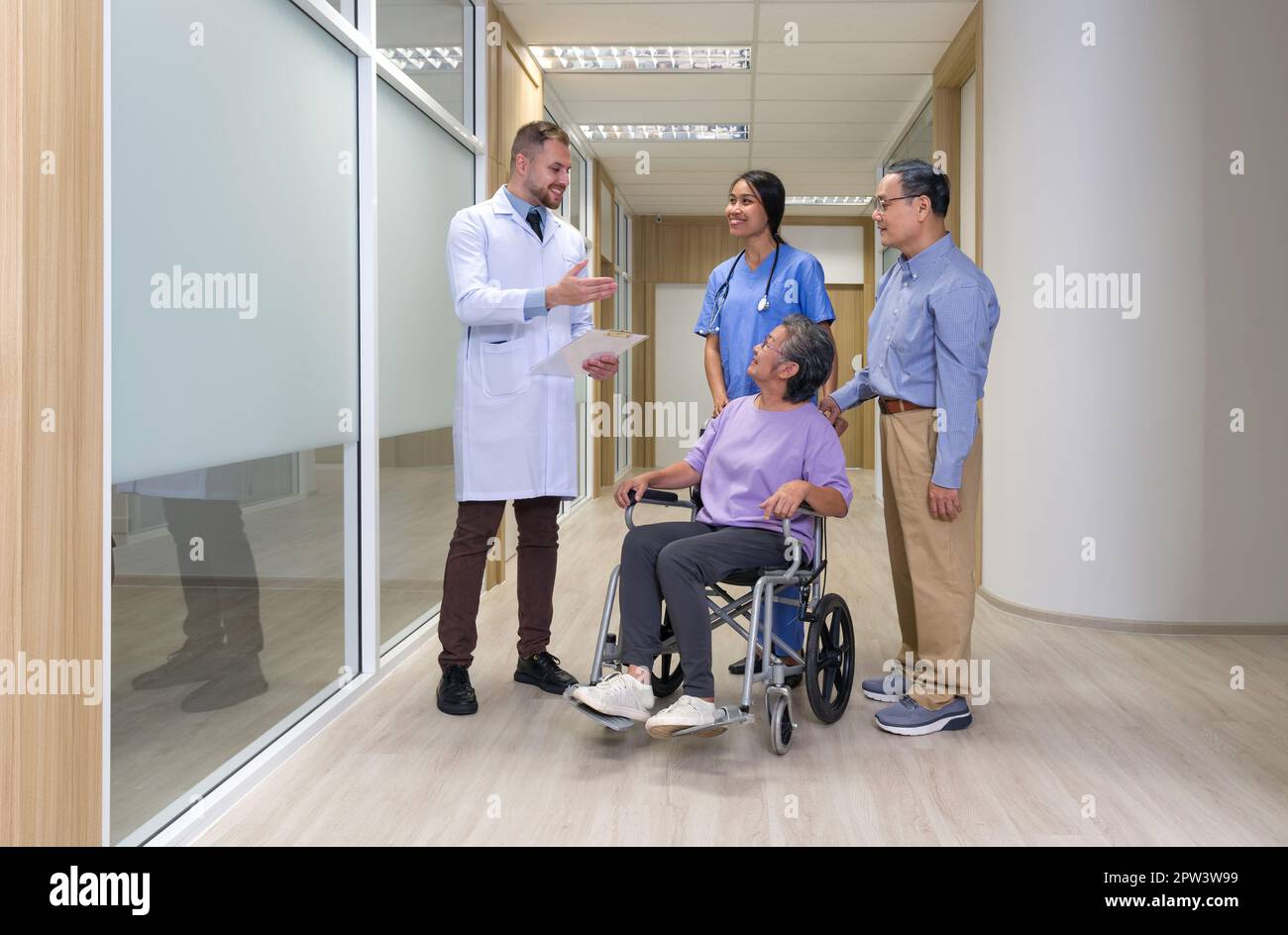 Man and hospital gown and wheelchair hi-res stock photography and images -  Page 2 - Alamy