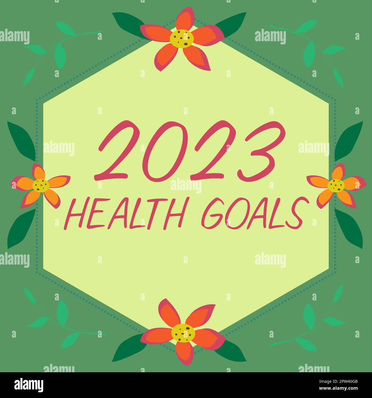 Inspiration showing sign 2023 Health Goals, Business overview